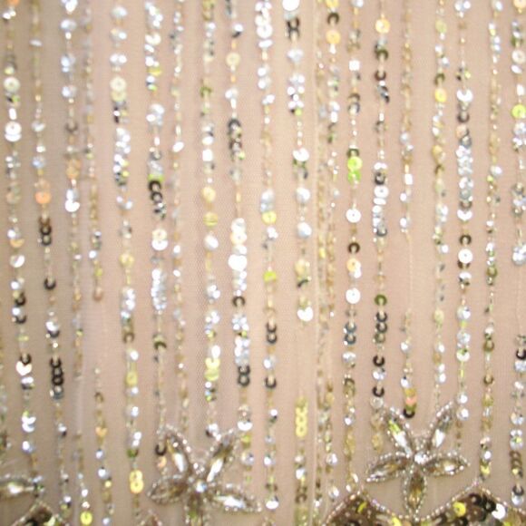 Mac Duggal 9089 Womens Cap Sleeve  Embellished Gown Nude 8 - Picture 9 of 16